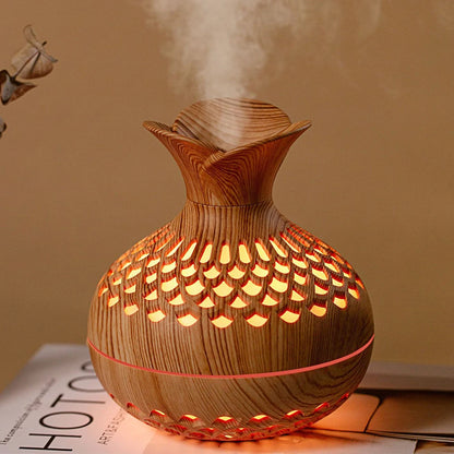 Wood Grain Flower Humidifier