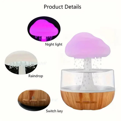 Rain cloud lamp humidifier