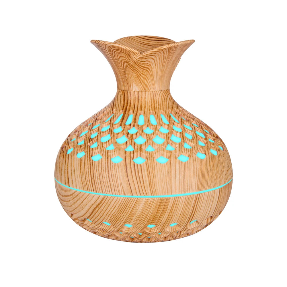 Wood Grain Flower Humidifier